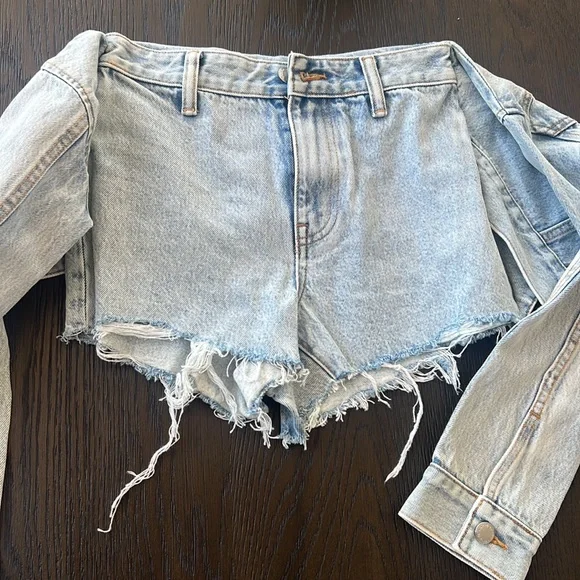 Alexander wang tie front shorts best sale